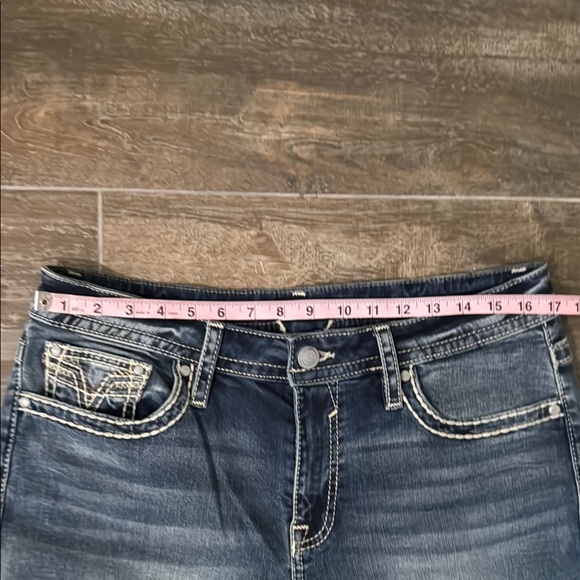 Vigoss Blue Boot Cut Jeans with Contrast Stitching - Picture 5 of 10